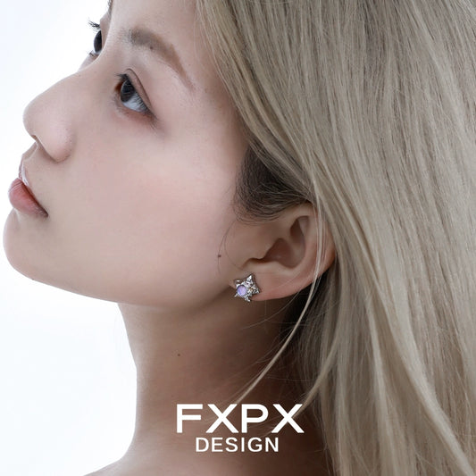 FXPX Y2K star earrings featuring a delicate star design for a trendy look