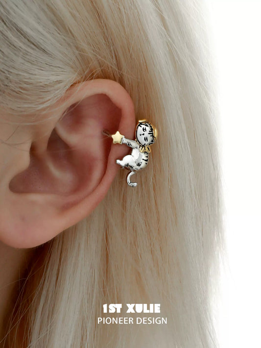 Cute cat ear clips featuring a playful design for trendy accessory lovers