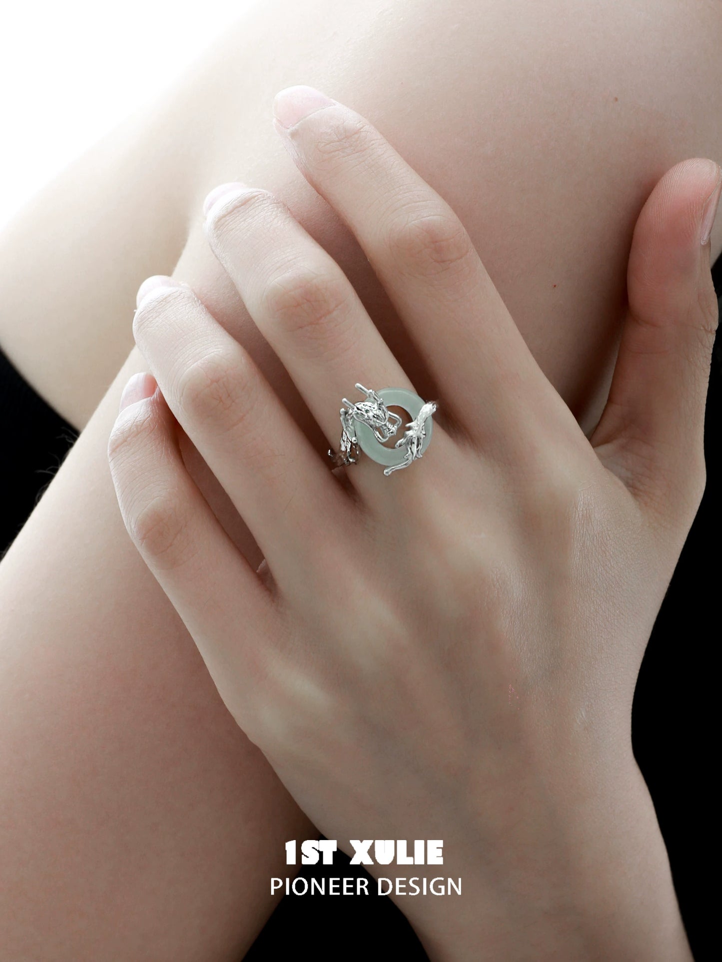 Elegant dragon silver ring featuring intricate design, perfect for unique jewelry lovers