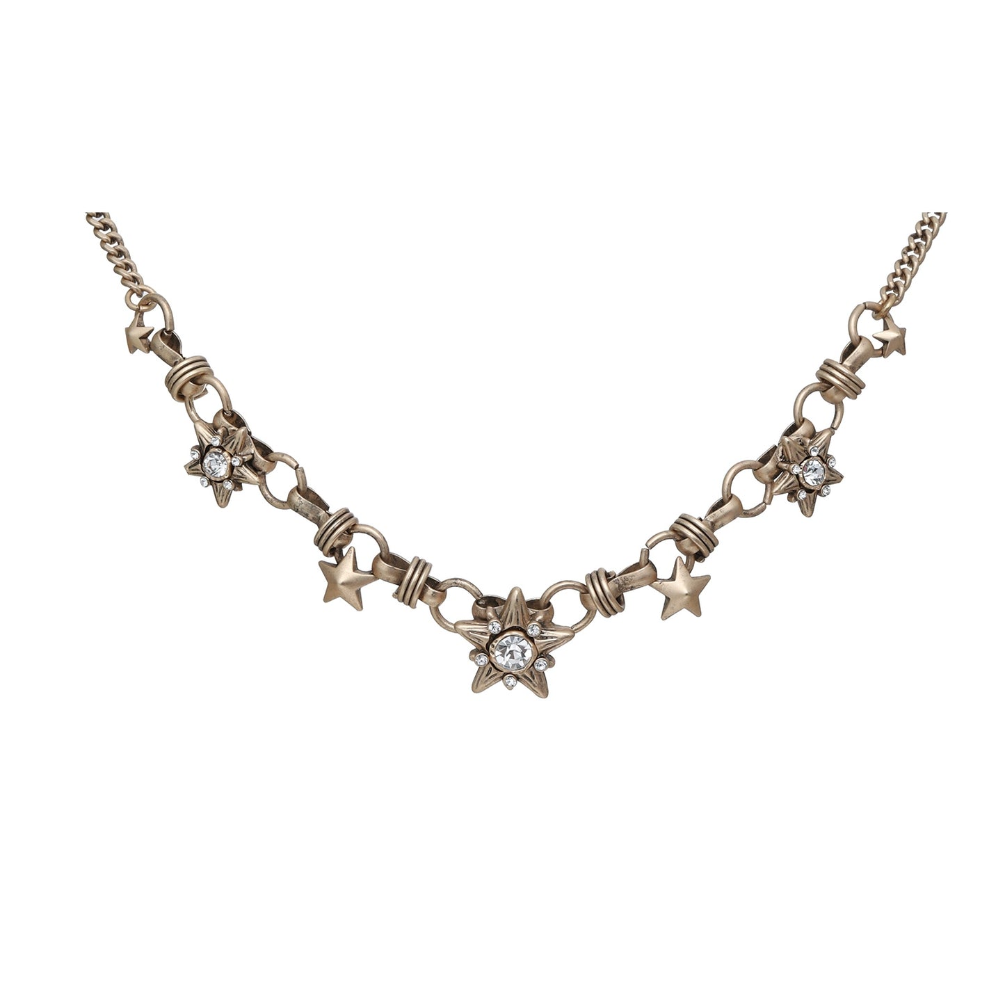 Vintage starlight pendant necklace featuring sparkling stars and elegant design for a classic look