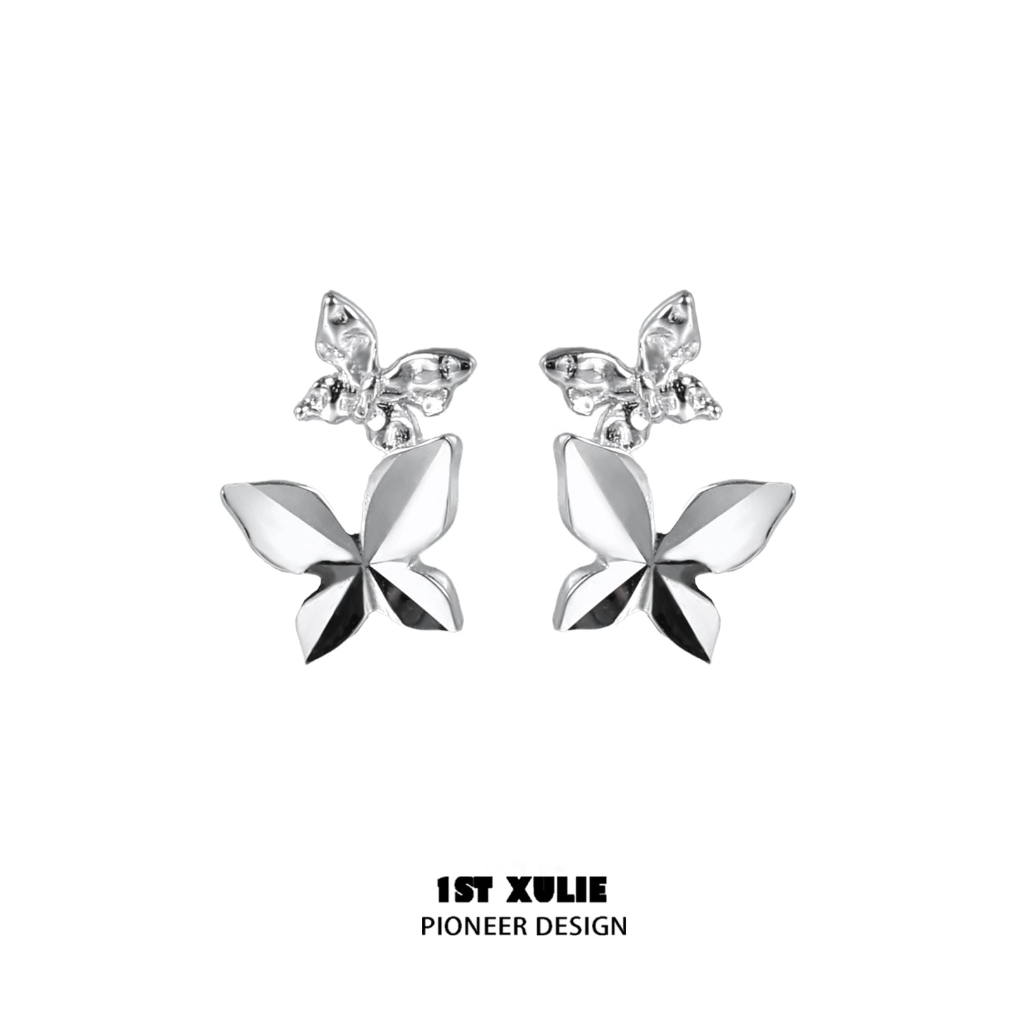 Stylish butterfly silver ear cuff with a unique design for a trendy look