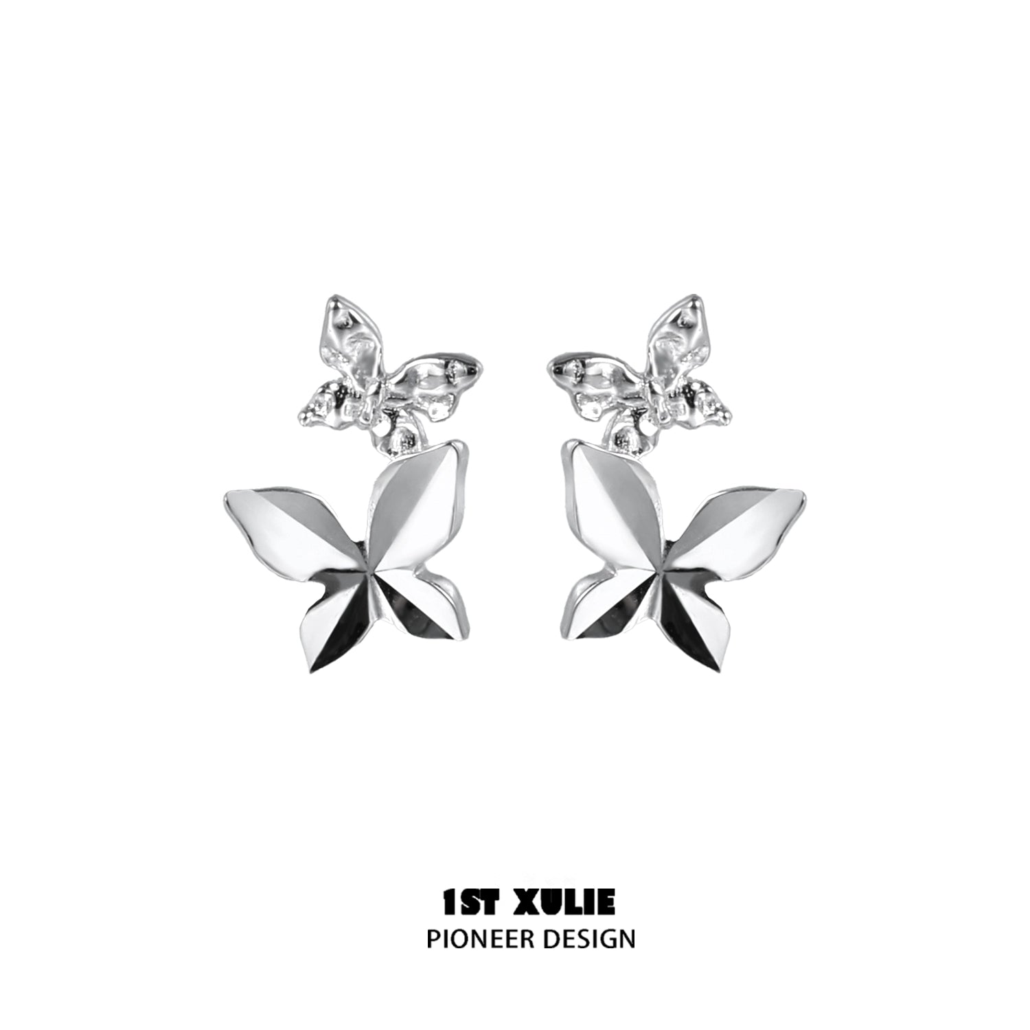 Stylish butterfly silver ear cuff with a unique design for a trendy look