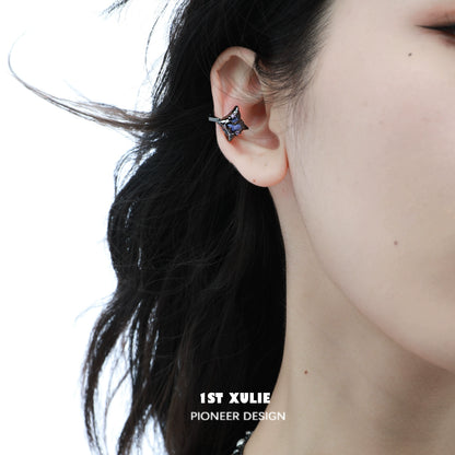 Celestial ear cuff jewelry featuring a star design for a trendy and elegant look