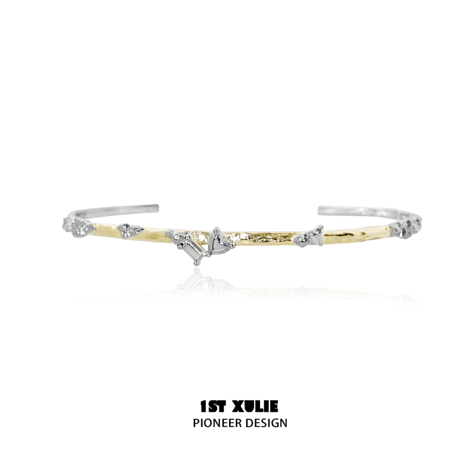 Elegant couple bracelet for girlfriend and boyfriend with silver and gold accents for stylish matching accessories