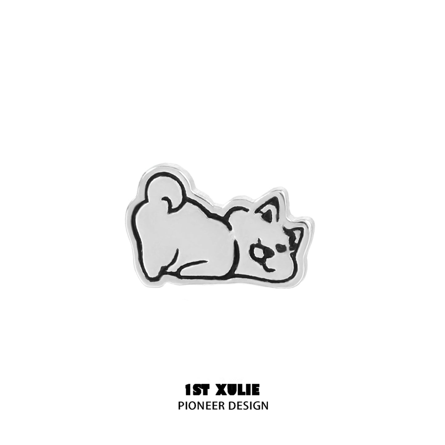 Cute puppy earrings featuring a playful design inspired by adorable puppies