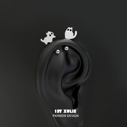 1STXULIE Devil Cat Earrings with Playful Cat Design Perfect for Cat Lovers
