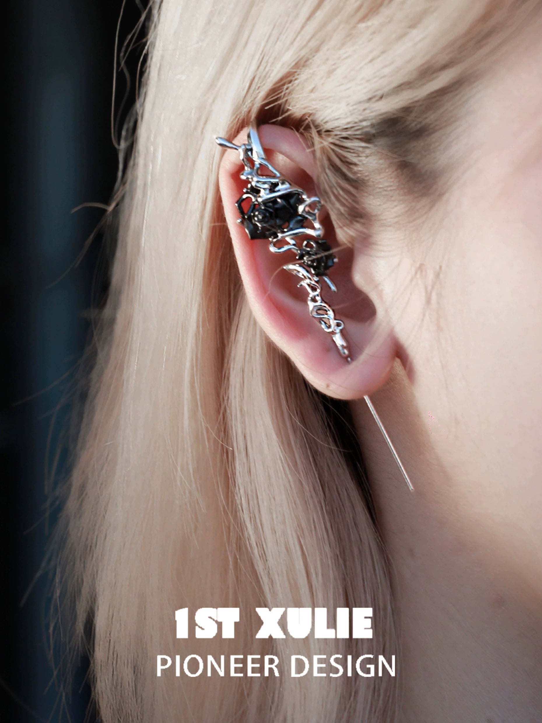 1ST XULIE Pioneer Design Forbidden Rose Ear Piercing Needle for stylish ear decoration