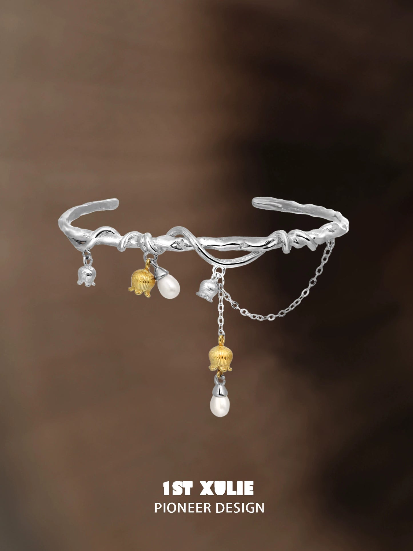 1ST XULIE Lily of the Valley Bracelet with Elegant Silver Design and Charming Detailing
