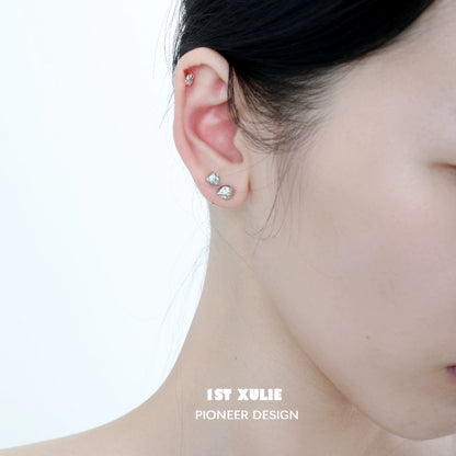 Minimalist bell echo earrings for a subtle and elegant look, perfect for daily wear