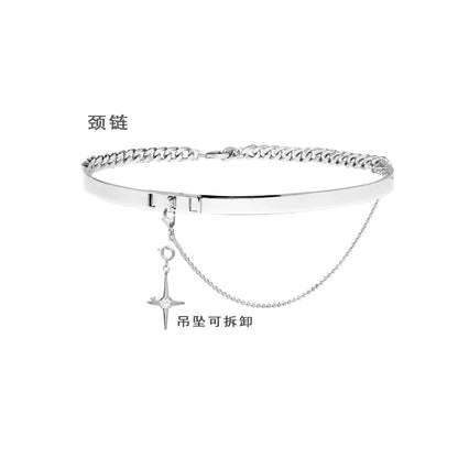 Silver Mystic Star Necklace with a delicate chain and adjustable clasp for versatile styling
