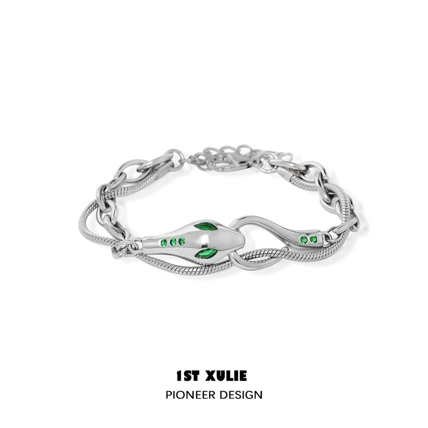 Stylish Slytherin snake bracelet with green accents for fans of the wizarding world