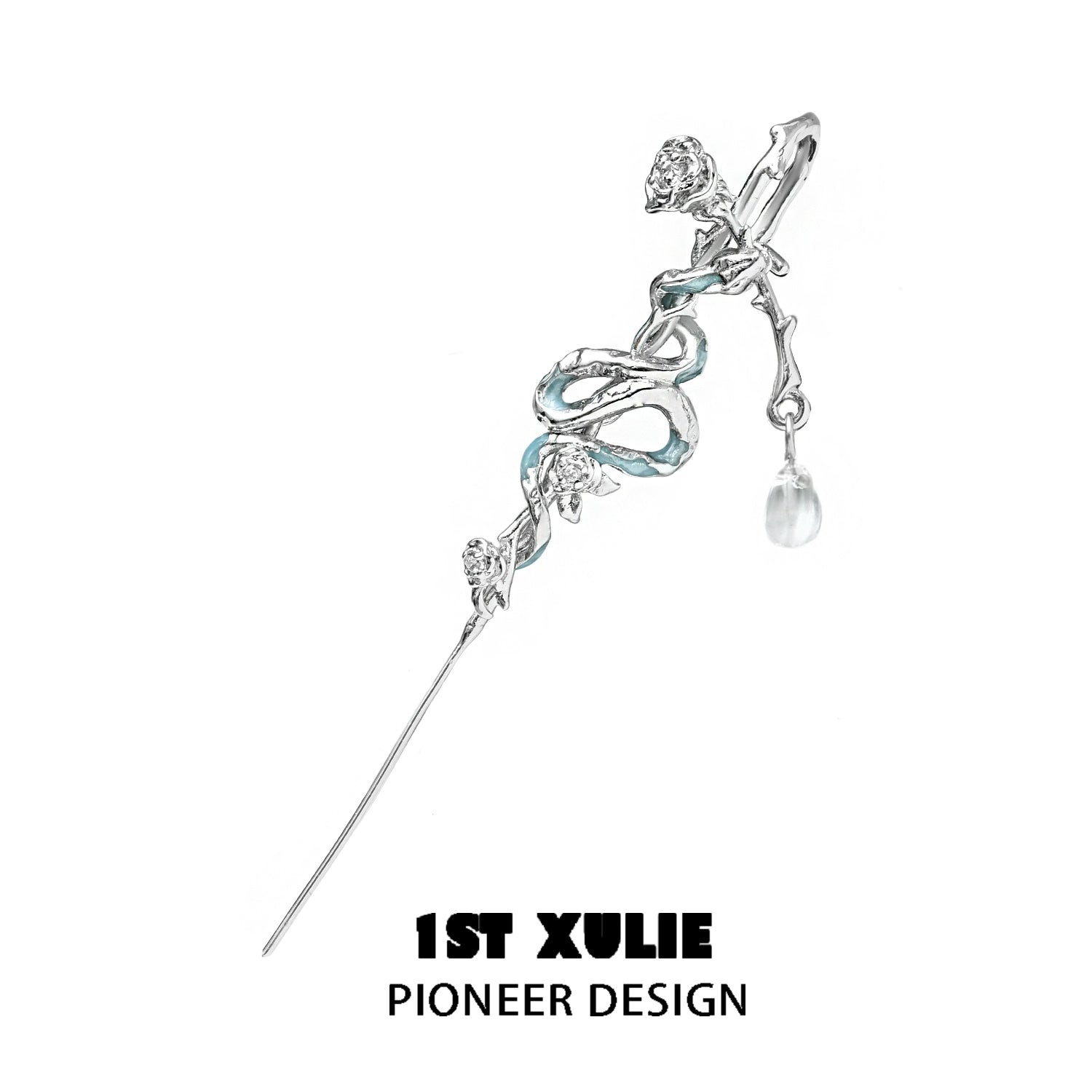 1STXULIE snake ear piercing jewelry with intricate design and pearl detail for unique style
