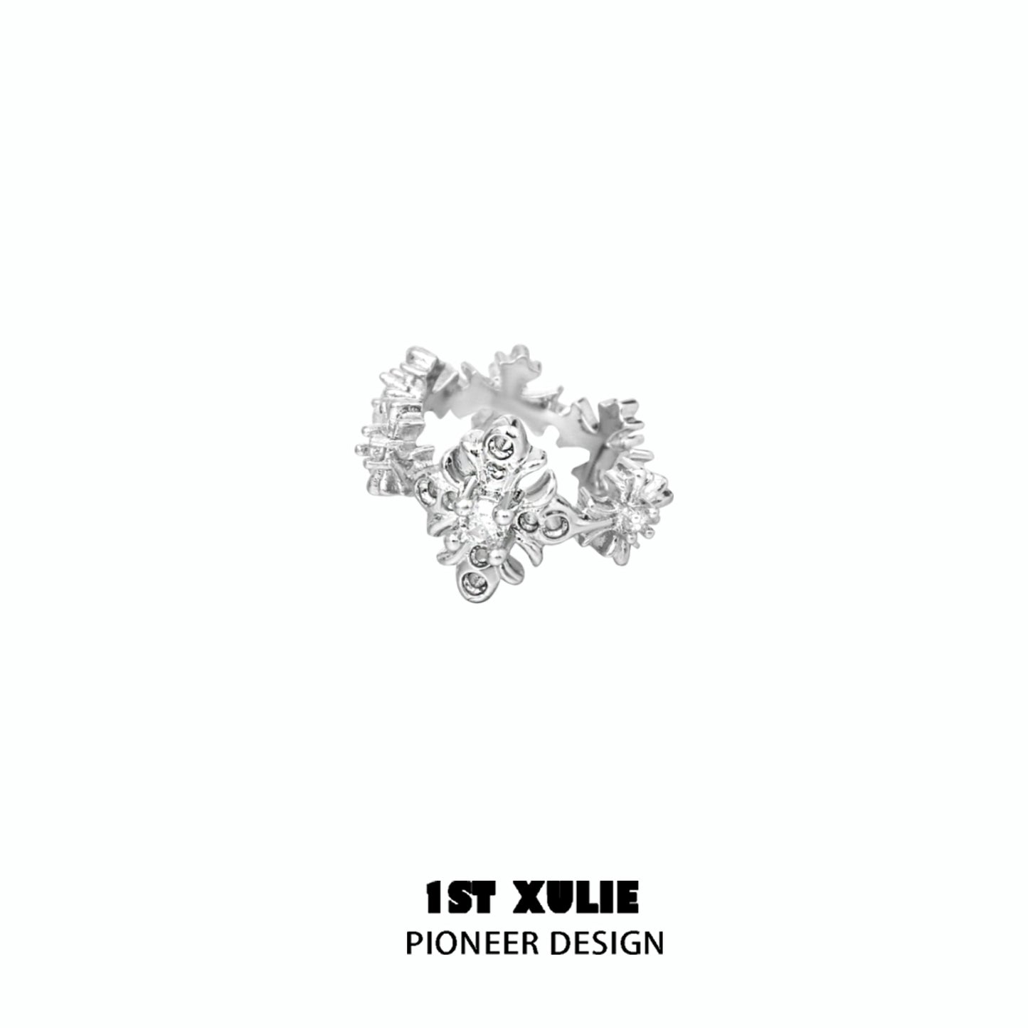 1ST XULIE Spiked Cross Earrings with Unique Design for Bold Fashion Statements