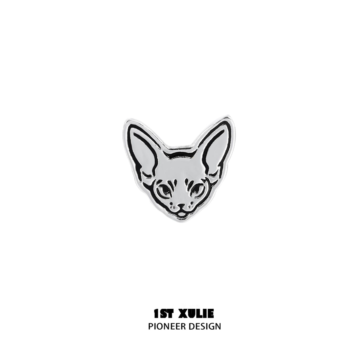 Unique street art cat earrings featuring a stylish cat design for trendy accessory lovers