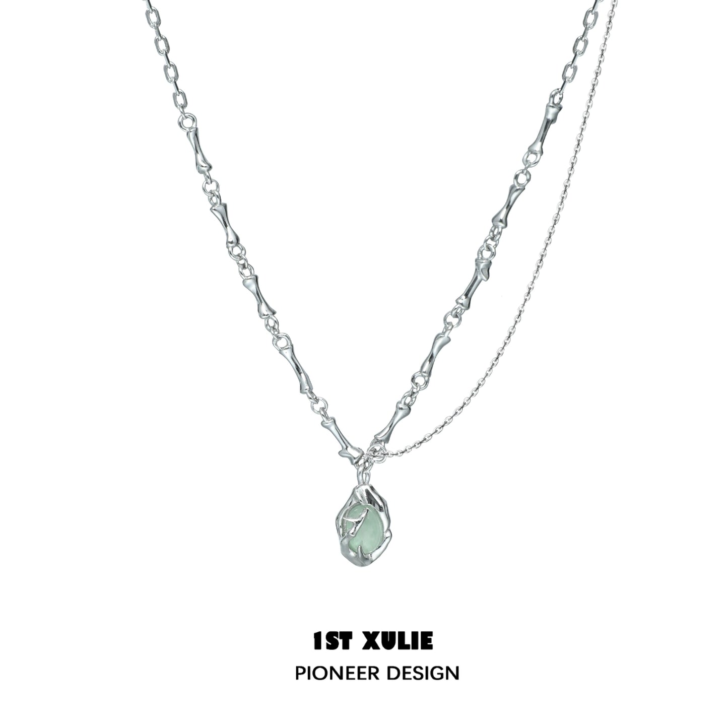 1STXULIE unique summer pendant necklace with a stylish design and delicate silver chain
