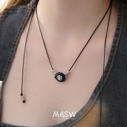 Rose & Cat Vintage Necklace