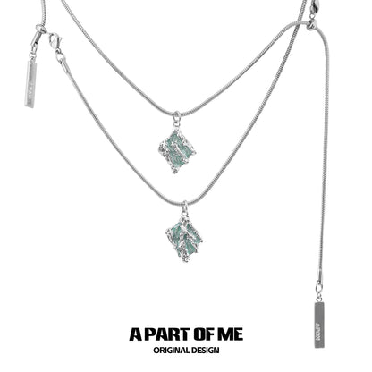 Mint Serpent Snakebone Necklace