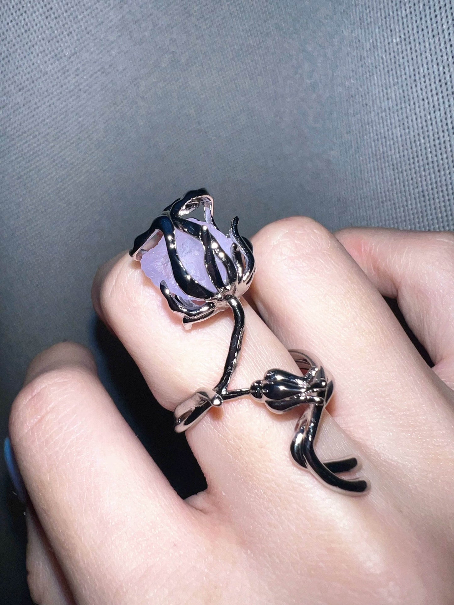 "Amethyst Rose" Mysticism Ring