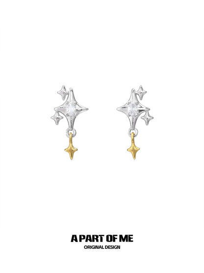Twinkle Stars Stud Earrings