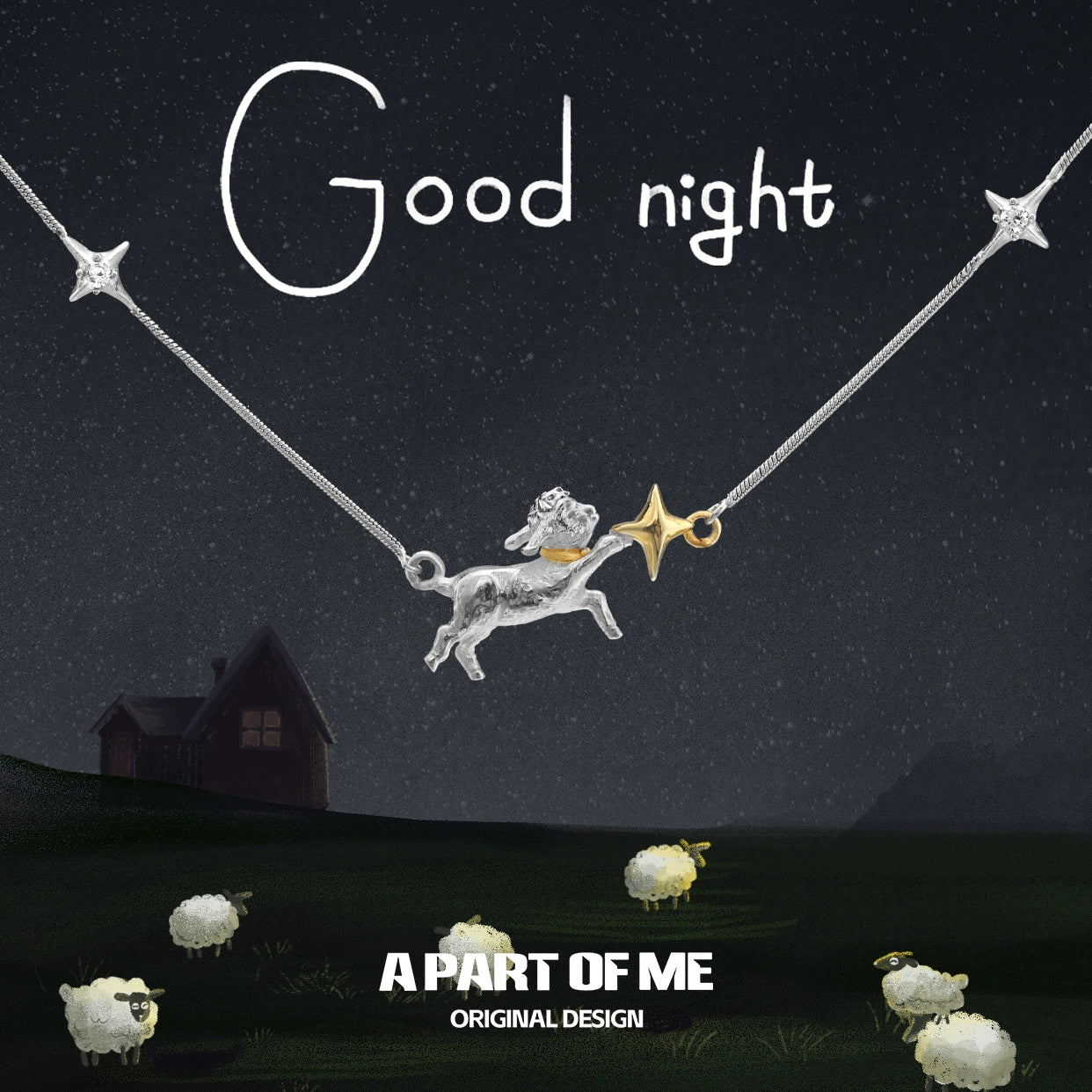 Good Night Lamb Necklace