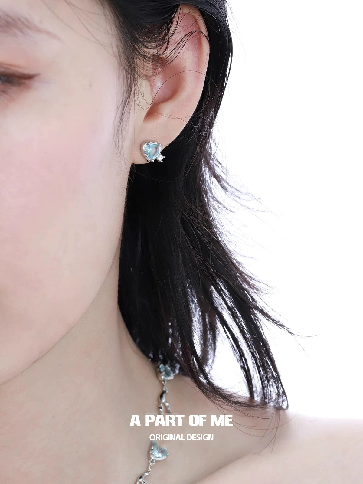 Dopamine Blue Love Earrings