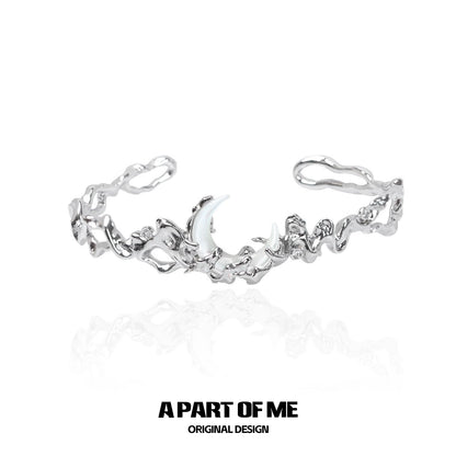 Frosted Moonlight Silver Bracelet