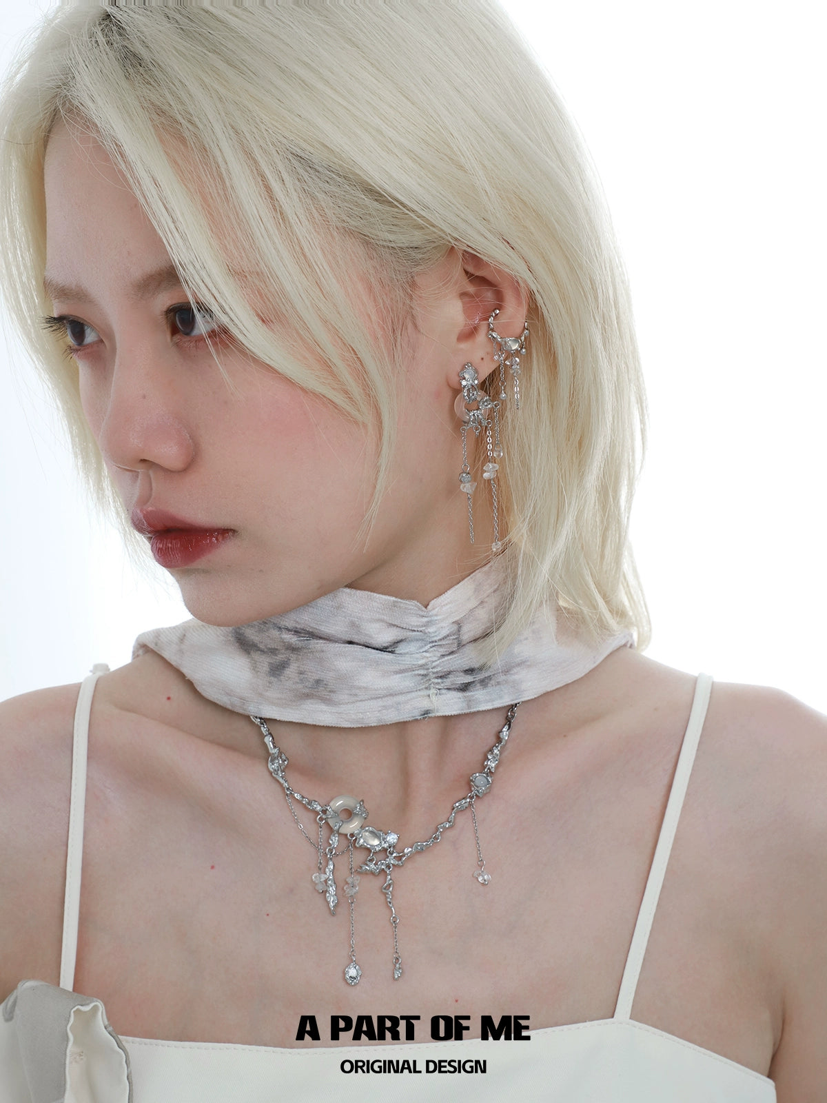 Wind Chime Crystal Earrings