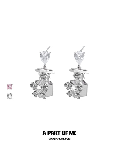 Flower & Bow Earrings