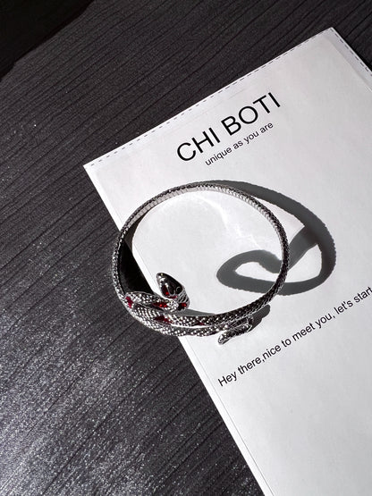"Night Snake" Wrap Bracelet