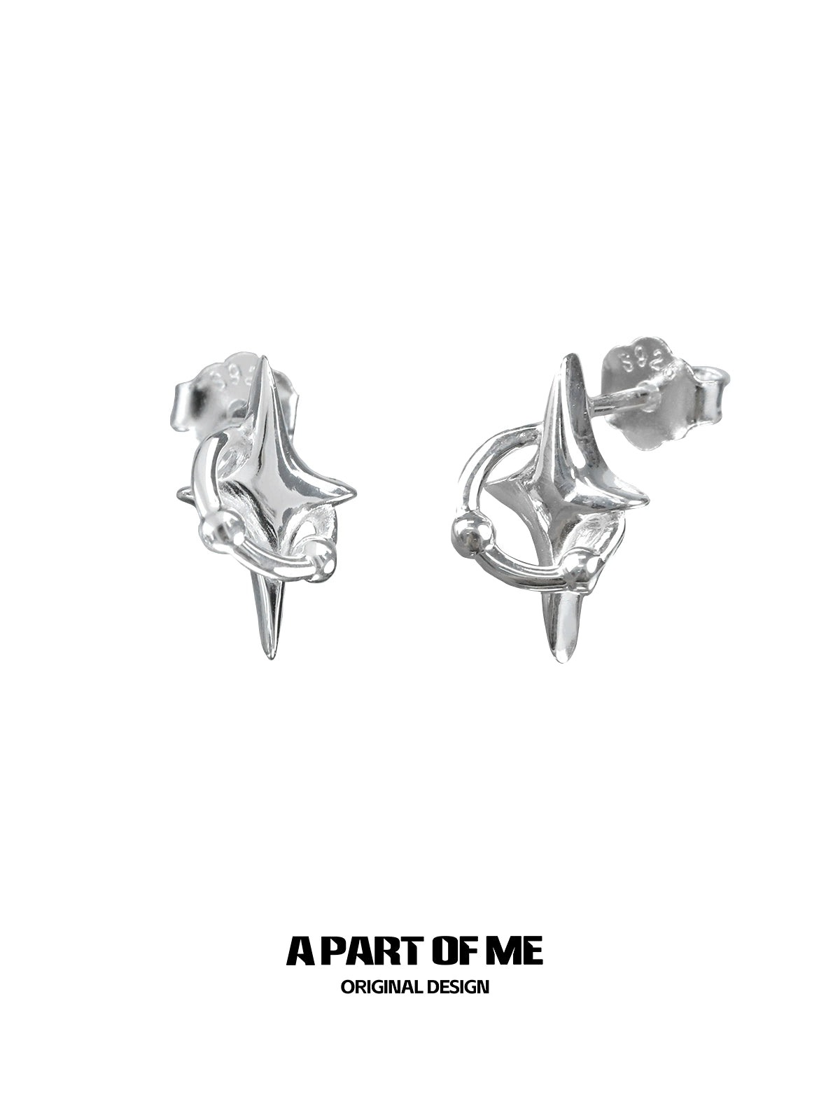 Planet Orbit Stud Earrings