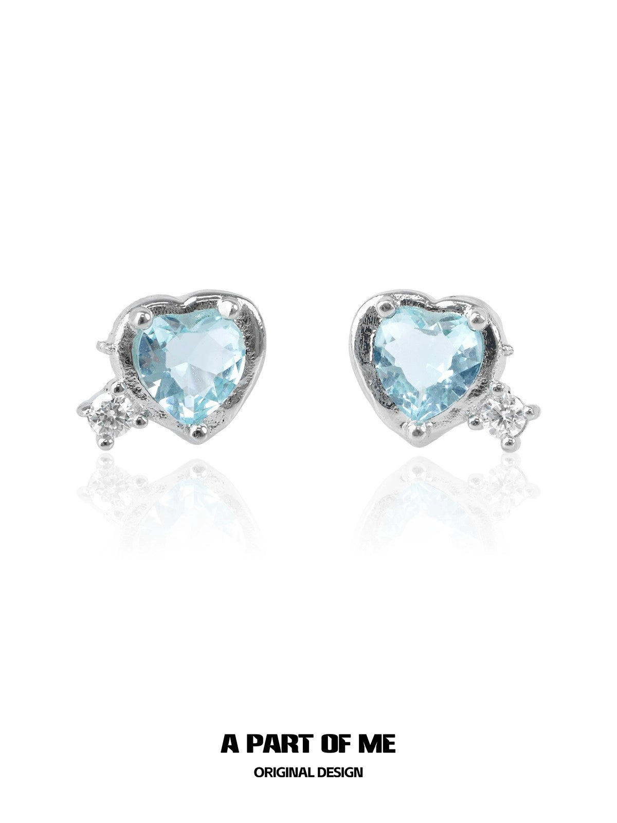 Dopamine Blue Love Earrings