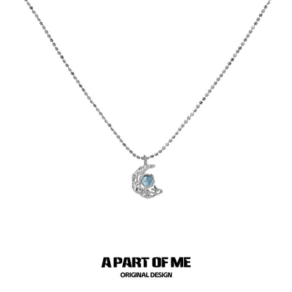 Moonlight Faust Blue Necklace