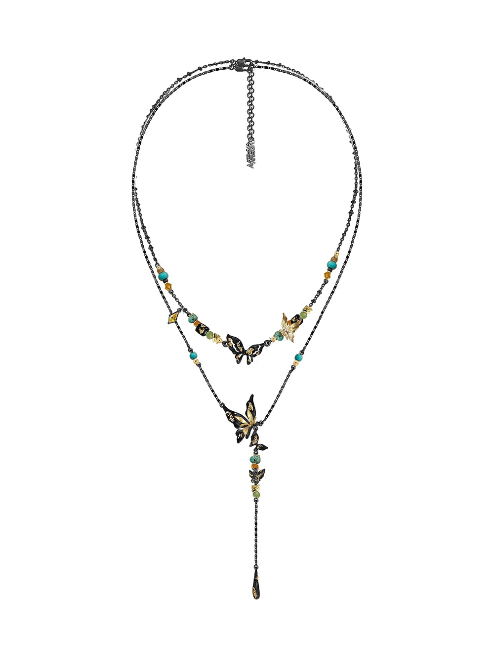 Butterfly Dance Beaded Necklace