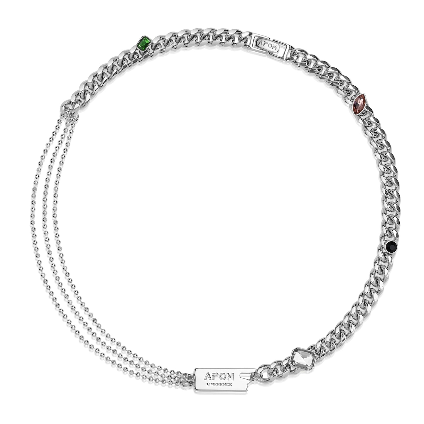 Hip-Hop Gemstone Cuban Chain