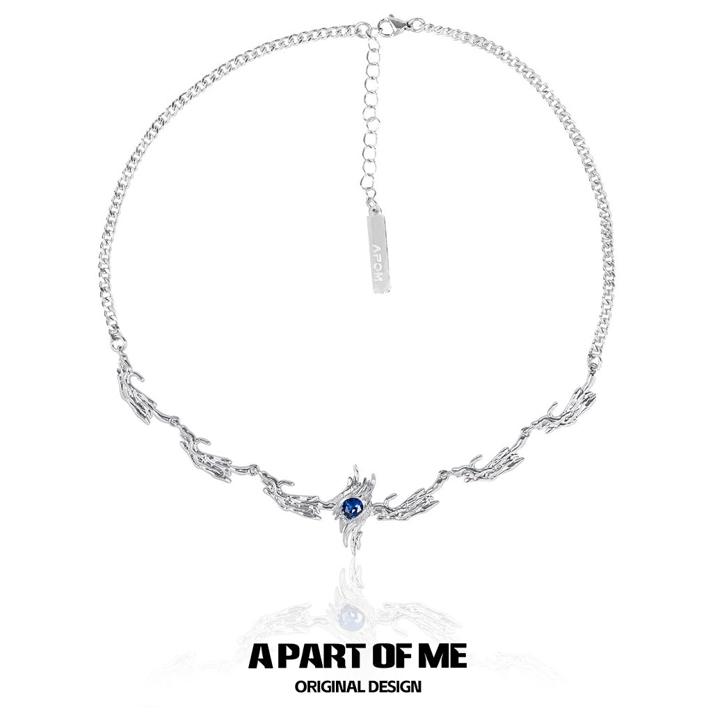 Ravenclaw Wing Diamond Necklace