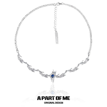 Ravenclaw Wing Diamond Necklace