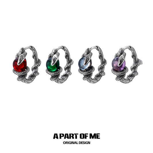 Slytherin Venom Snake Earrings