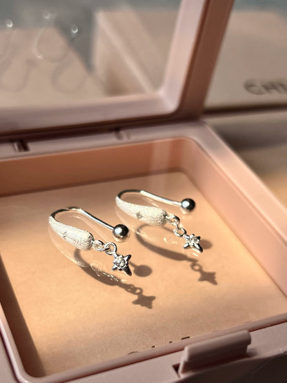 "Snowy Night Starry Sky" Earrings