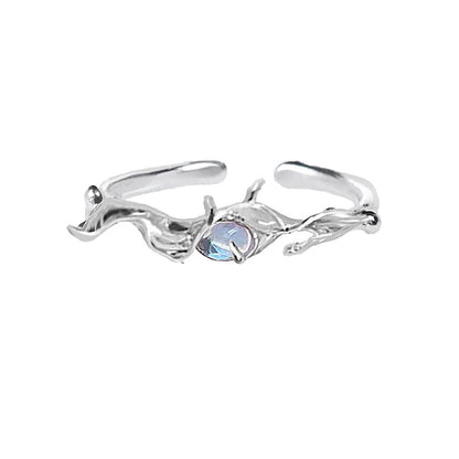 White Moonlight Irregular Ring