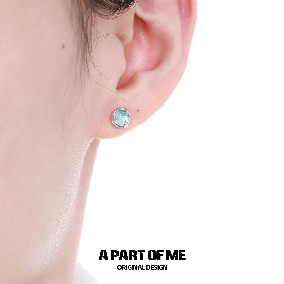 Blue Mist Stud Earrings