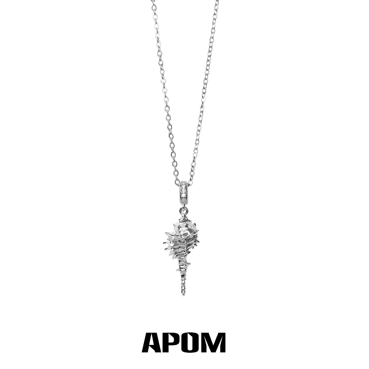 Golden Conch Pendant Necklace