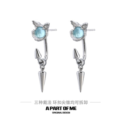 Dark Kitten Cone Earrings