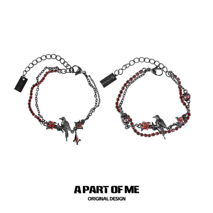 Y2K Cool Crow Bracelet