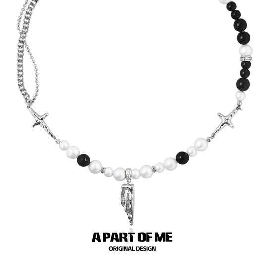 Rebel Pearl Edgy Necklace