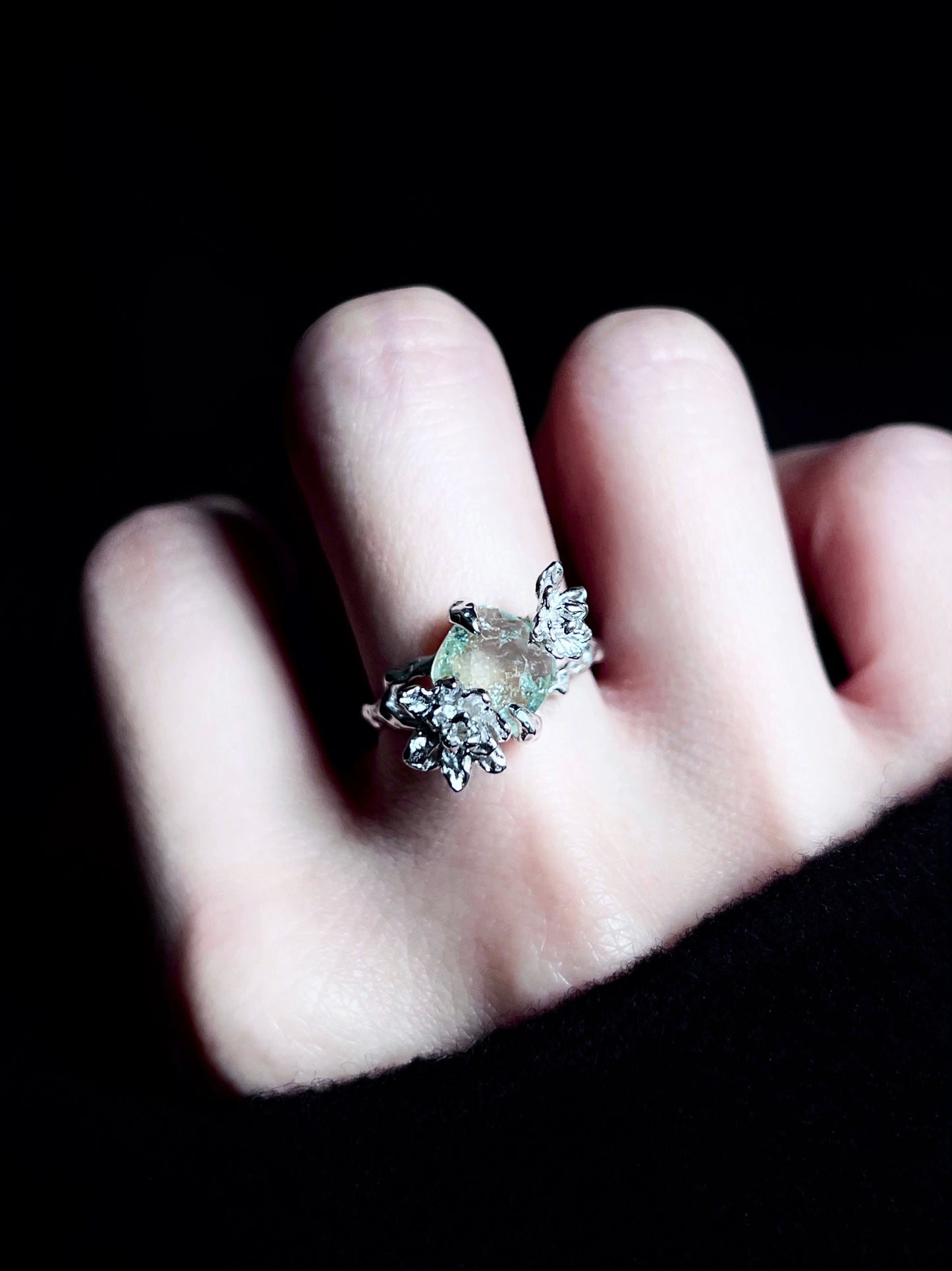 "Rain Jasmine" Wrap Ring