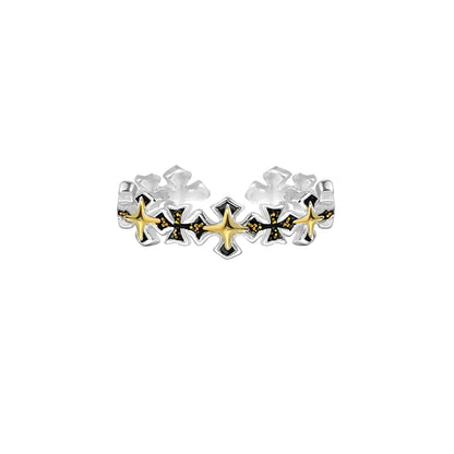 Retro Black Gold Ring