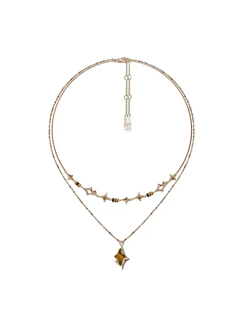 Vintage Starburst Collar Necklace