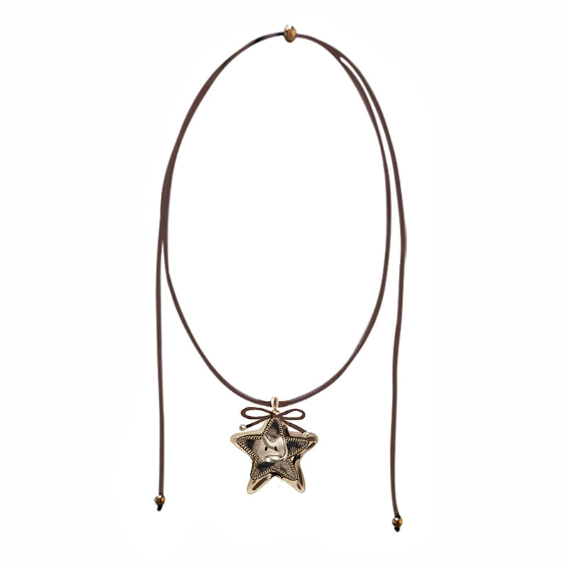 Graffiti Cat Star Necklace