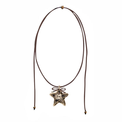 Graffiti Cat Star Necklace