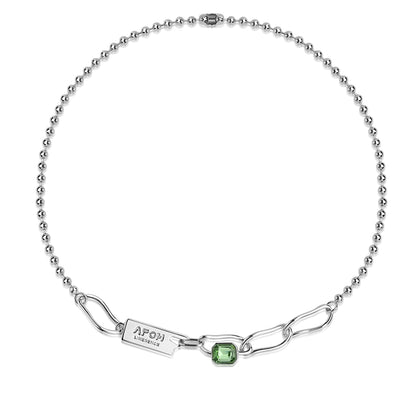 Rebel Gemstone Chain Necklace